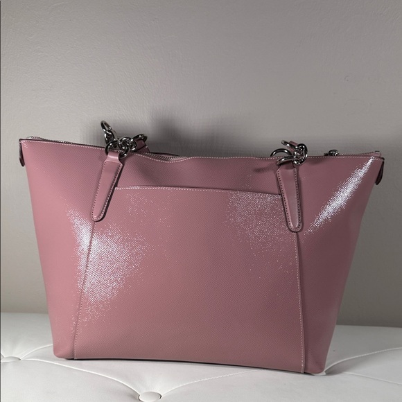 Coach Blush Pink Leather Tote - Picture 2 of 10